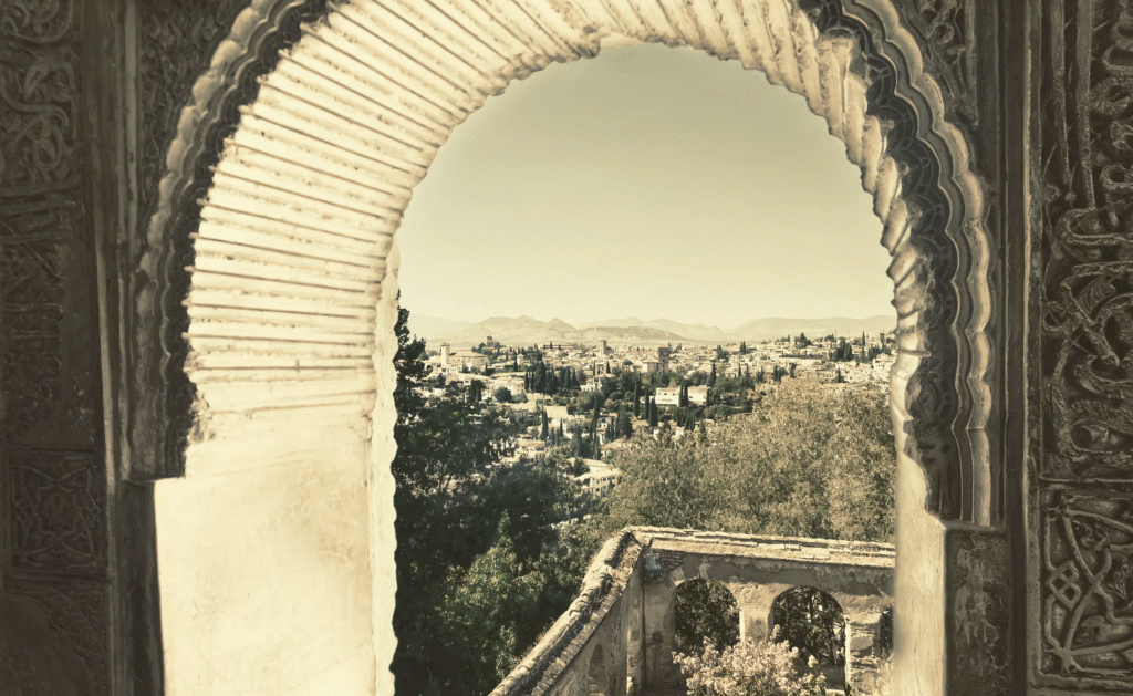 a view of granada from the alhambra