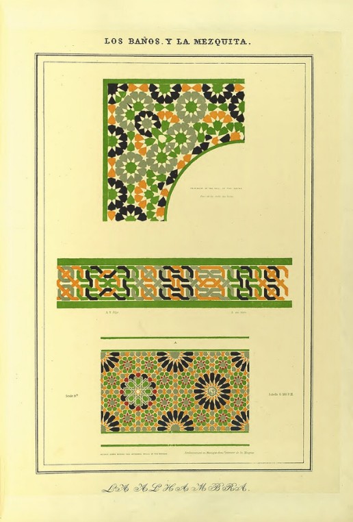 plans elevations sections and details of the alhambra from drawings taken on the spot in 1834 by jules goury and owen jones