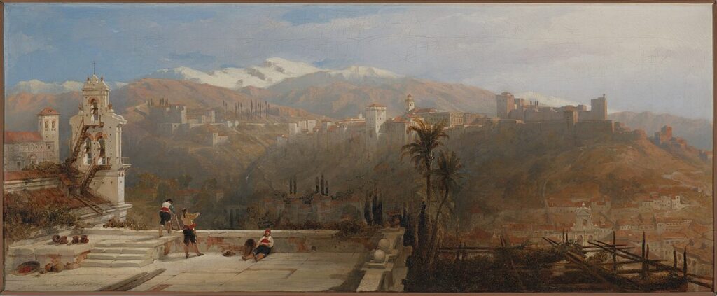 the fortress of the alhambra granada 1836 david roberts