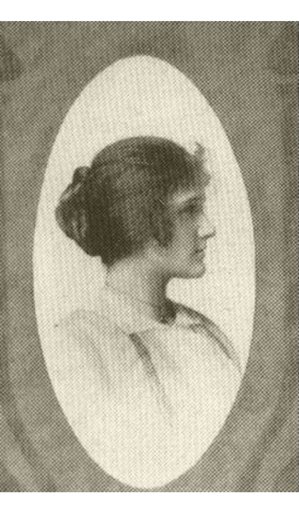 Profile photograph of Lady Frieda Harris, British artist who illustrated the Thoth Tarot deck