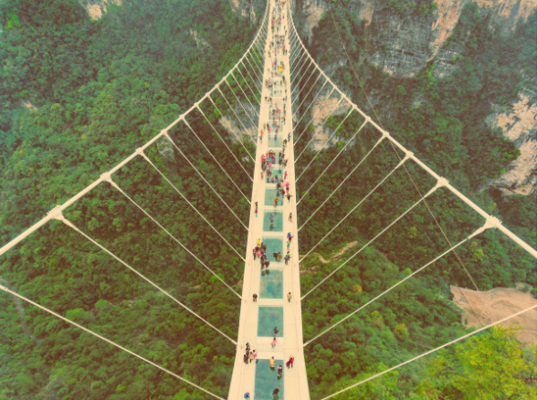glass bridge zhangjiajie china