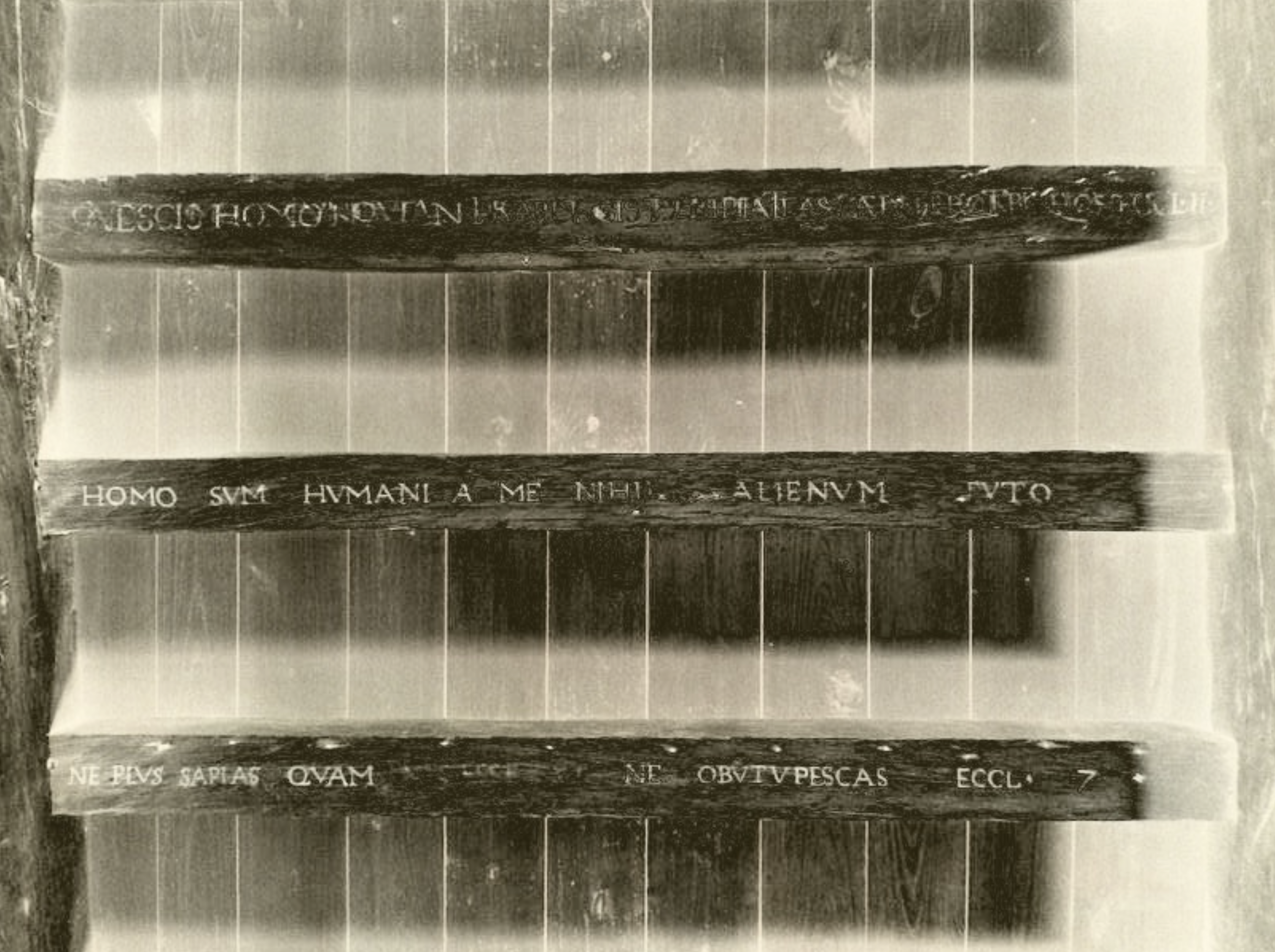 michel de montaigne beam inscriptions